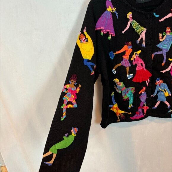 Michael Simon fashionista's through the decade Women's Cotton Cardigan Size XL - Picture 5 of 16